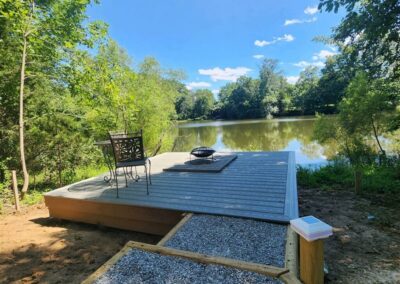 Private Deck with Fire Pit