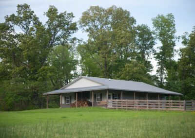 The barn where the free firewood is located at