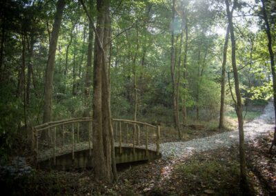 The bridge located on the property